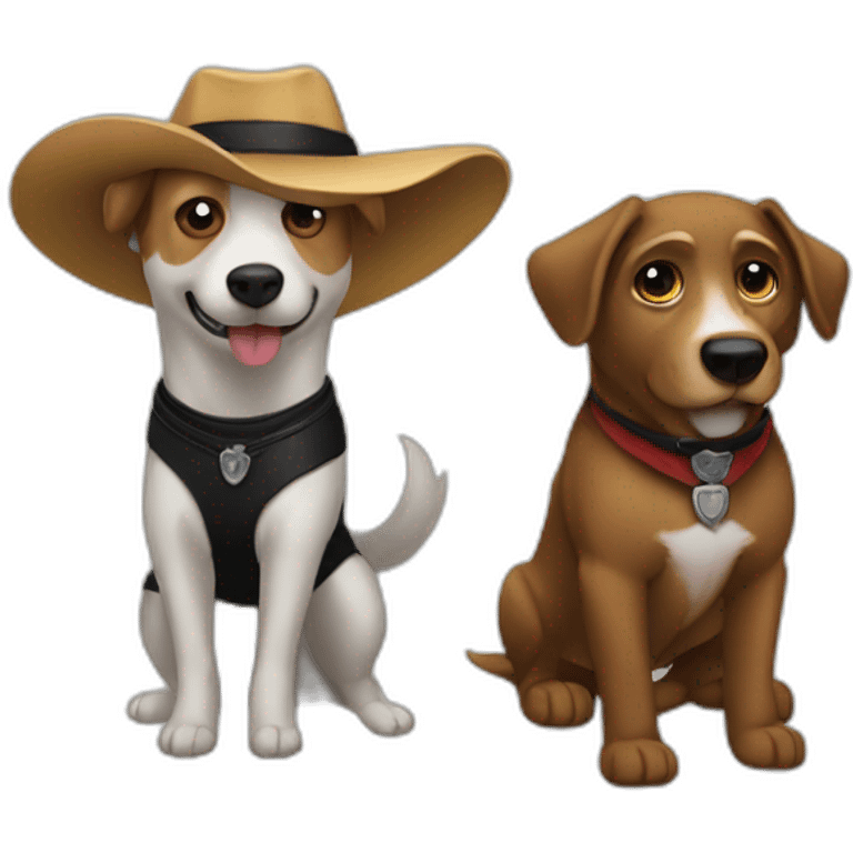 zorro y perro emoji