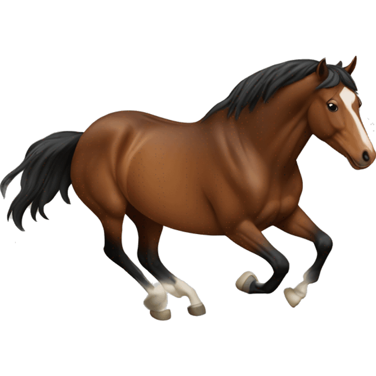 Horse bucking emoji