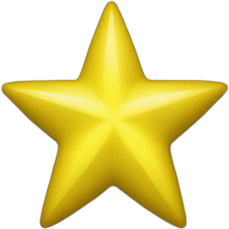 A bright yellow star emoji