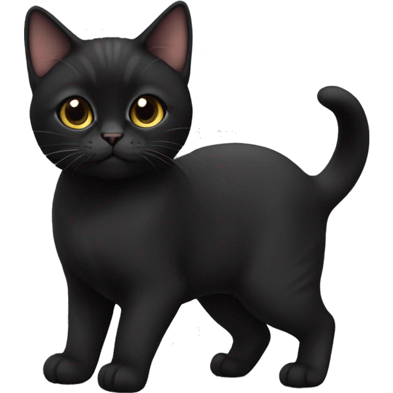 Black munchkin cat emoji