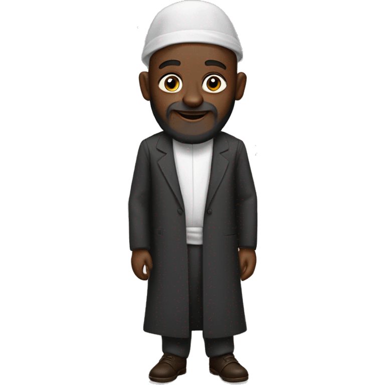 African rabbi with payot emoji