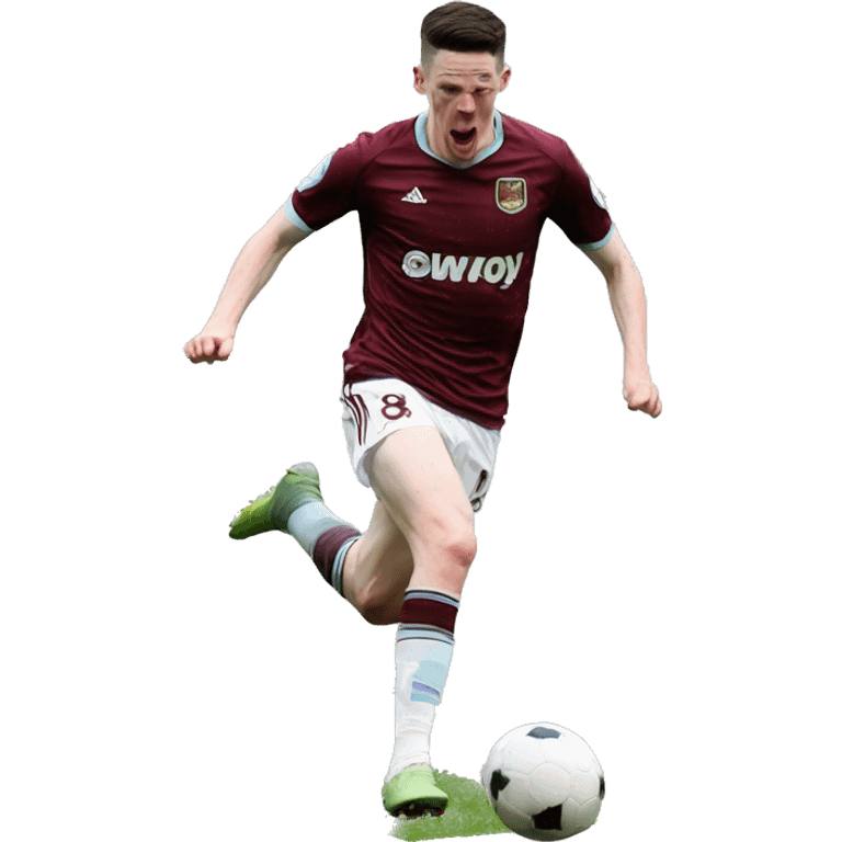 Declan rice scoring a goal emoji