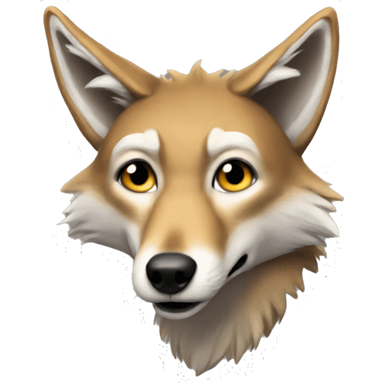 Cunning coyote emoji