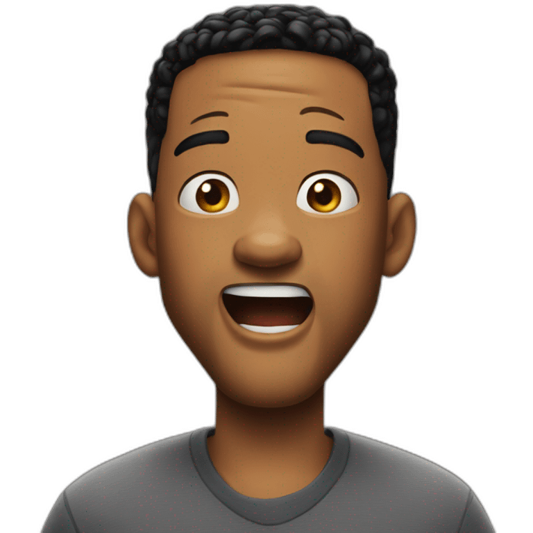 Happy shocked will smith emoji