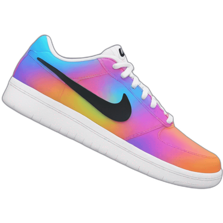 Psychedelic Nike swoosh emoji