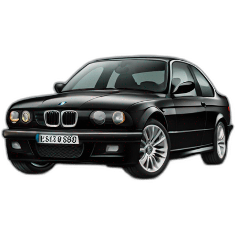 Bmw 3 black emoji