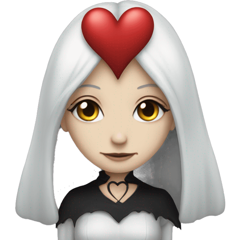 Gothic heart emoji