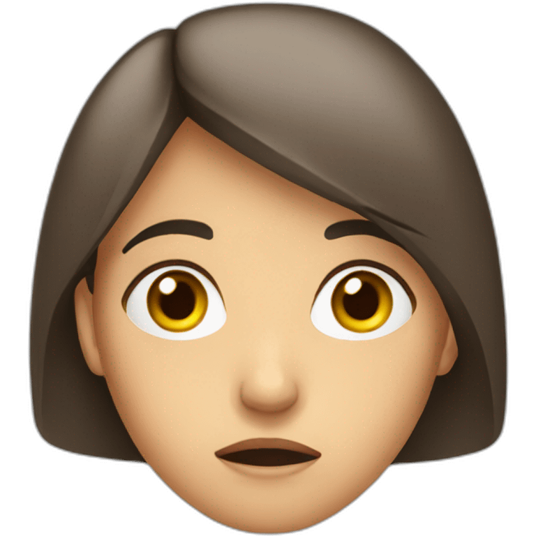 Anxious woman Face emoji