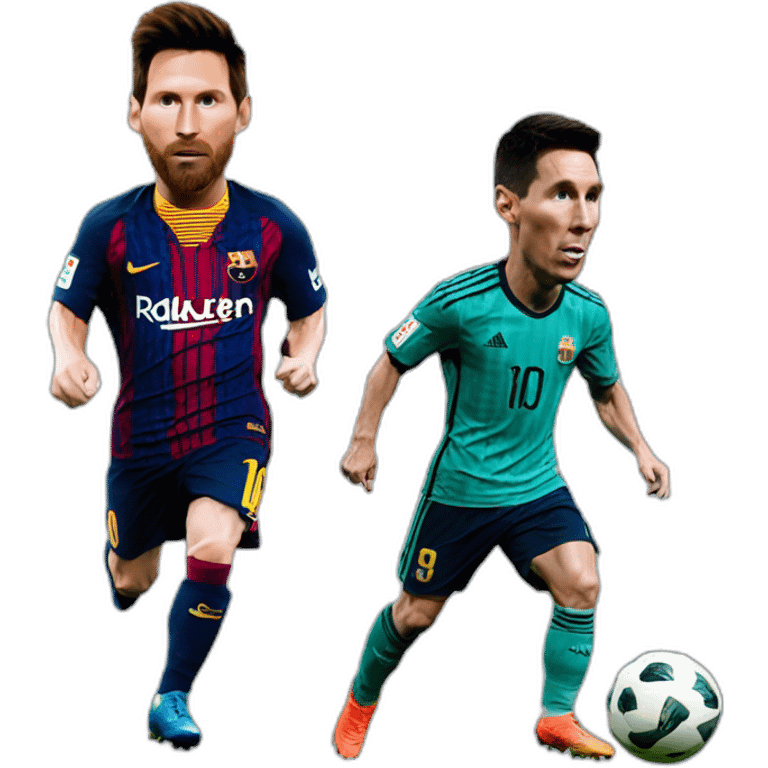 Lionel messi qui chasse cristiano ronaldo emoji