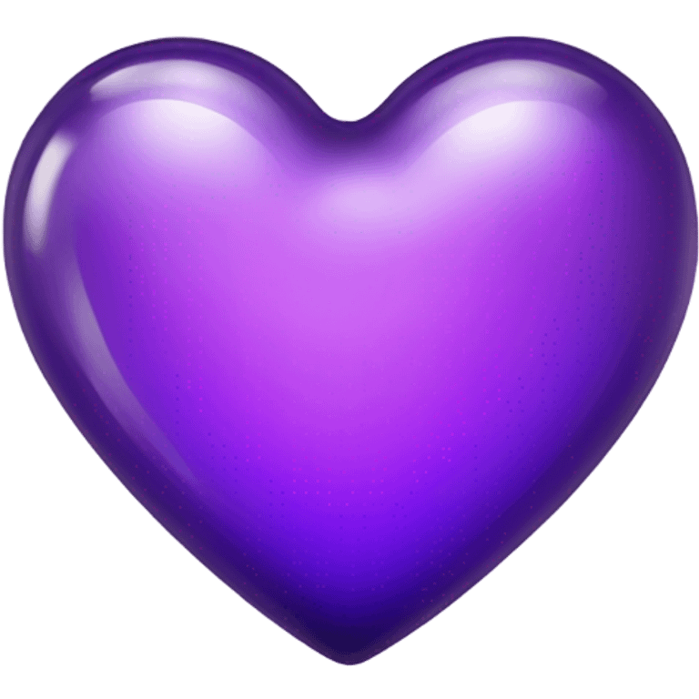 Shiny glass violet heart  emoji