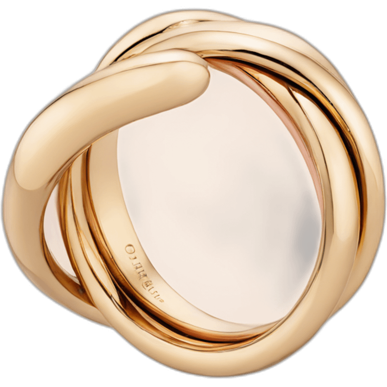 Cartier Trinity ring three golds emoji