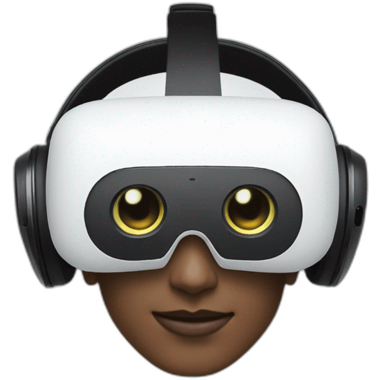 Apple vision pro VR headset emoji