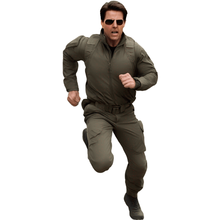 tom cruise sprinting, mission impossible emoji