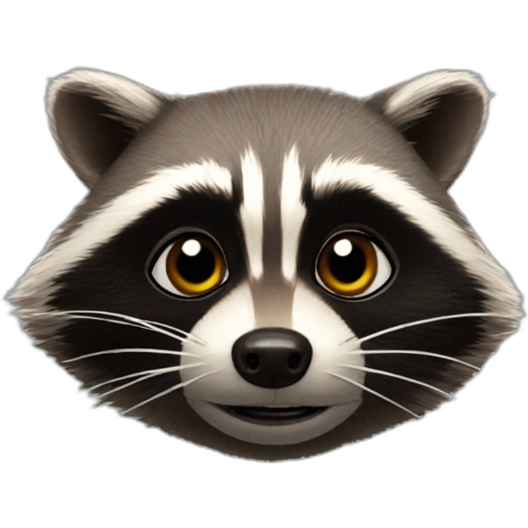 Raccoon from the movie Guardians of the Galaxy emoji