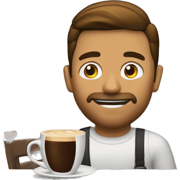  Boca tomando café  emoji