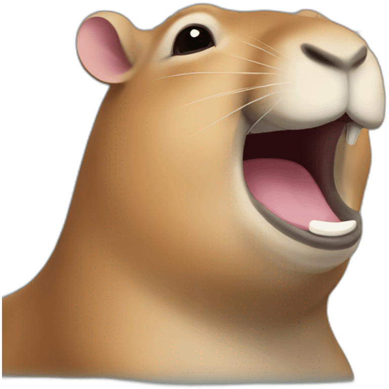 laughing capybara emoji