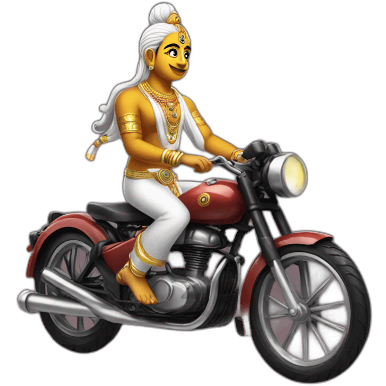 Krishna on bike emoji