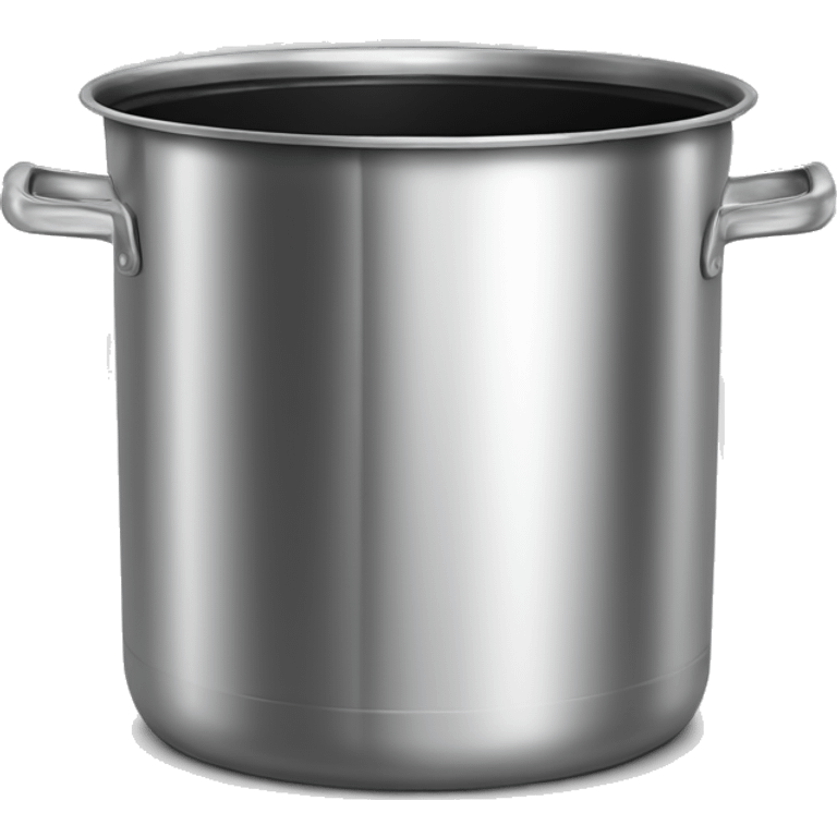 Stainless steel pot with black lateral handlers, tamales inside emoji