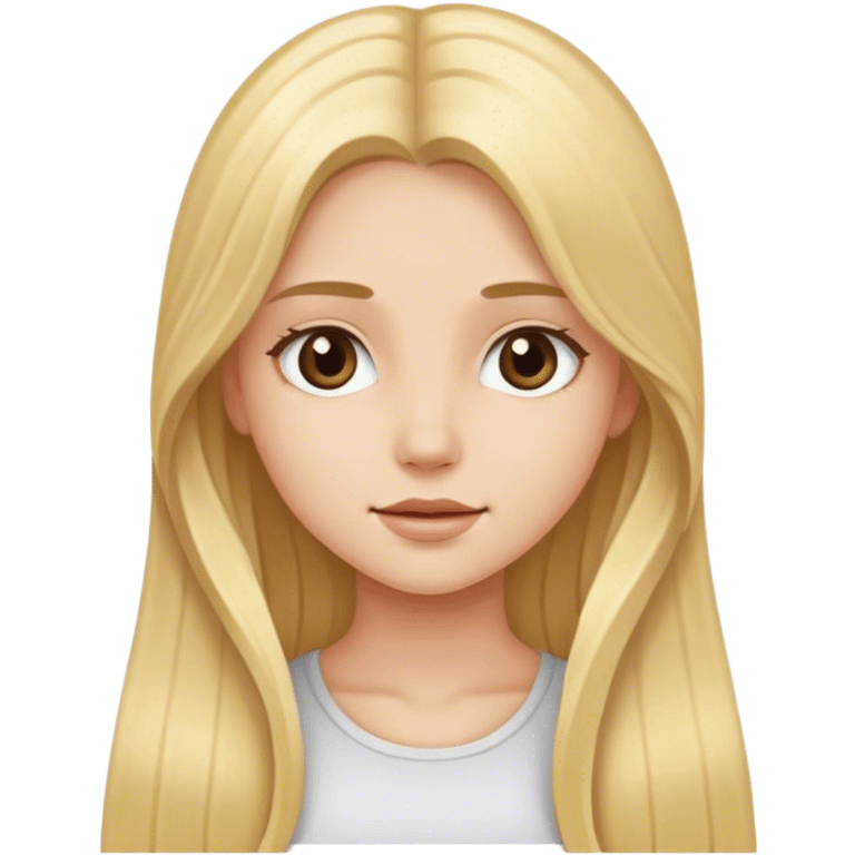 girl with long blonde hair emoji