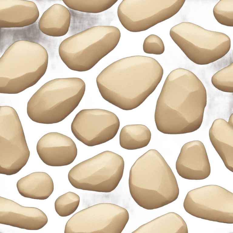 opaque champagne colored rocks emoji