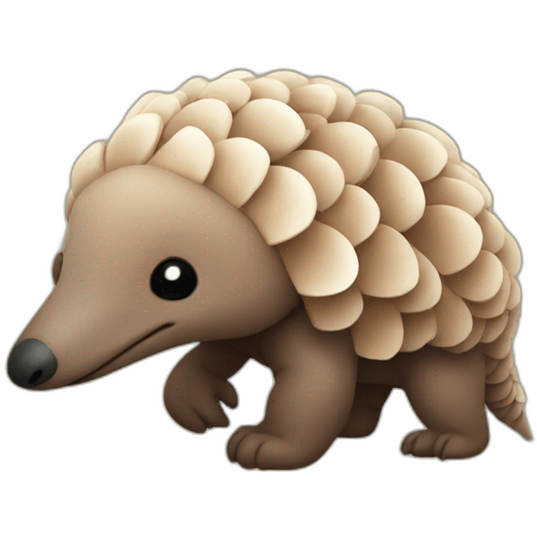 Cute pangolin emoji