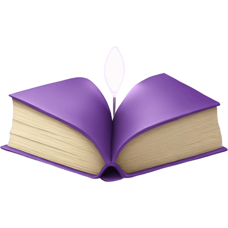 cozy book light purple emoji