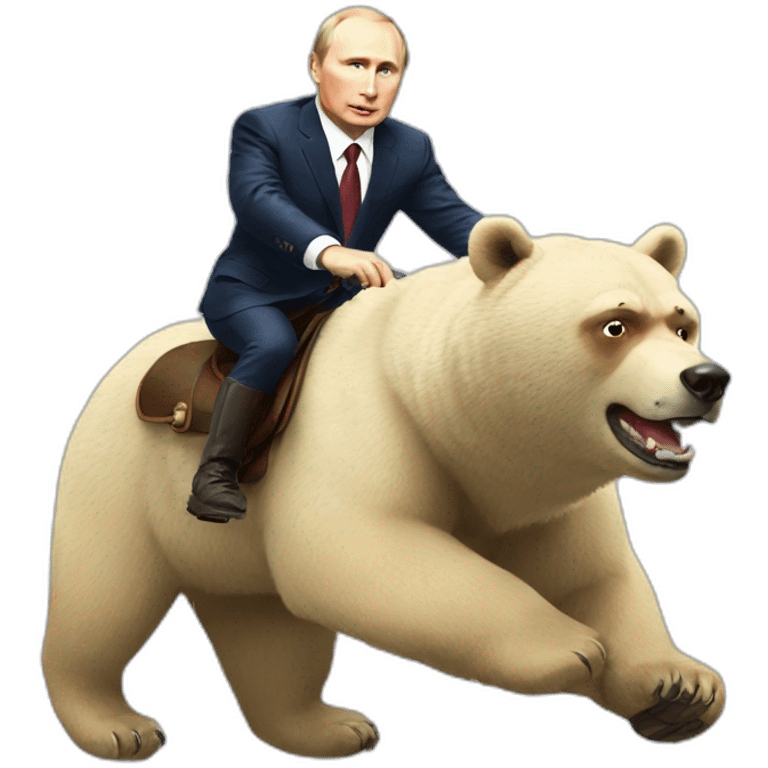 putin riding a bear emoji