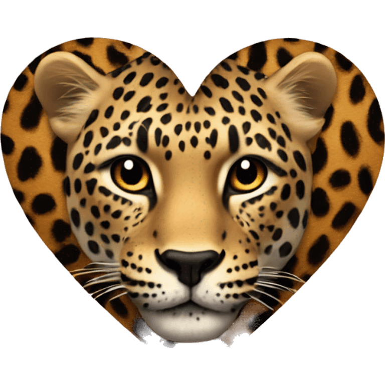 heart with leopard print  emoji