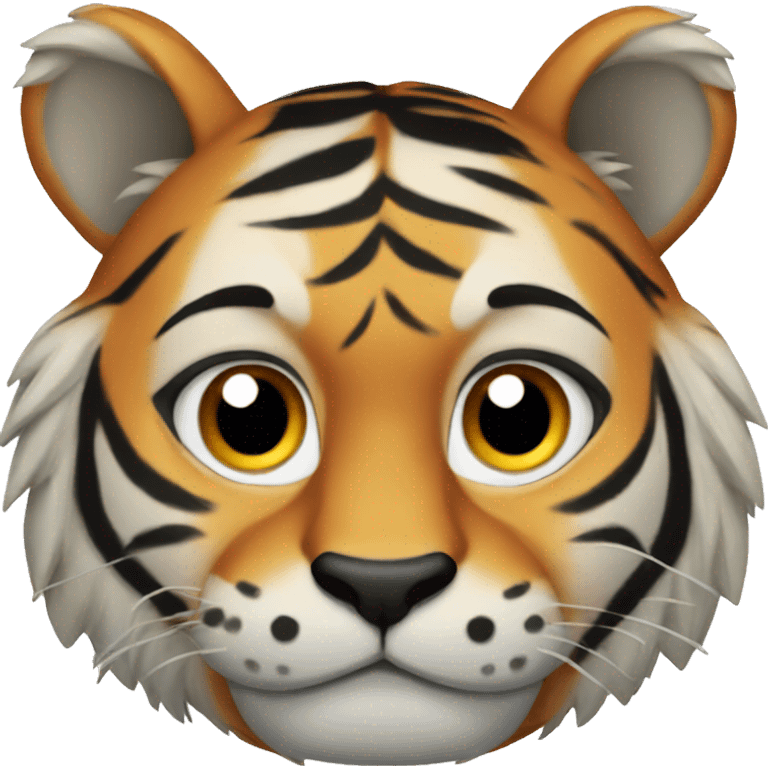 Tiger with earrings  emoji