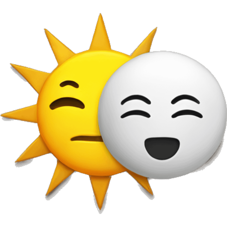 Calender, Sun and moon emoji