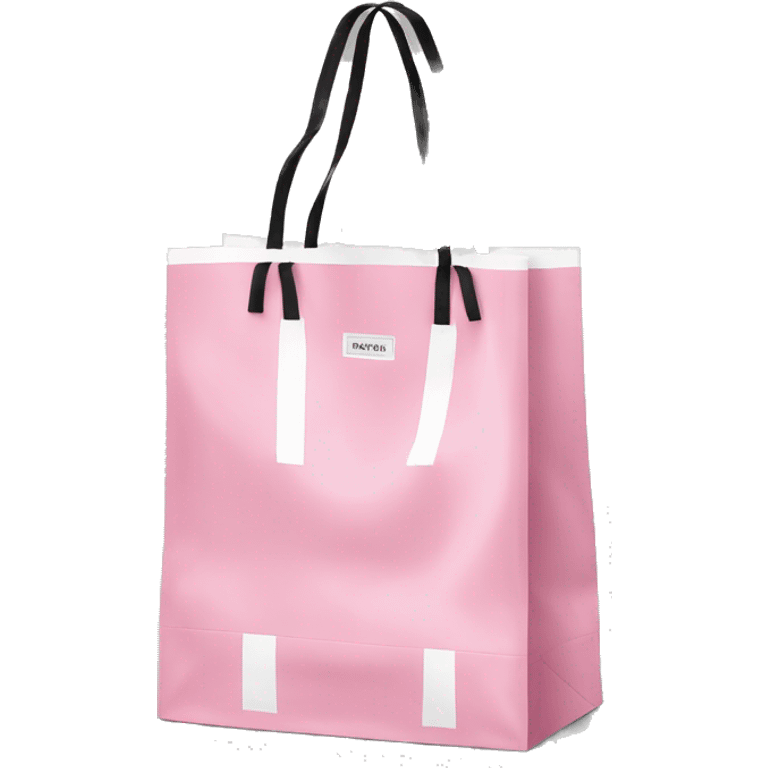 Pink white and black Victoria secret shopping bag emoji