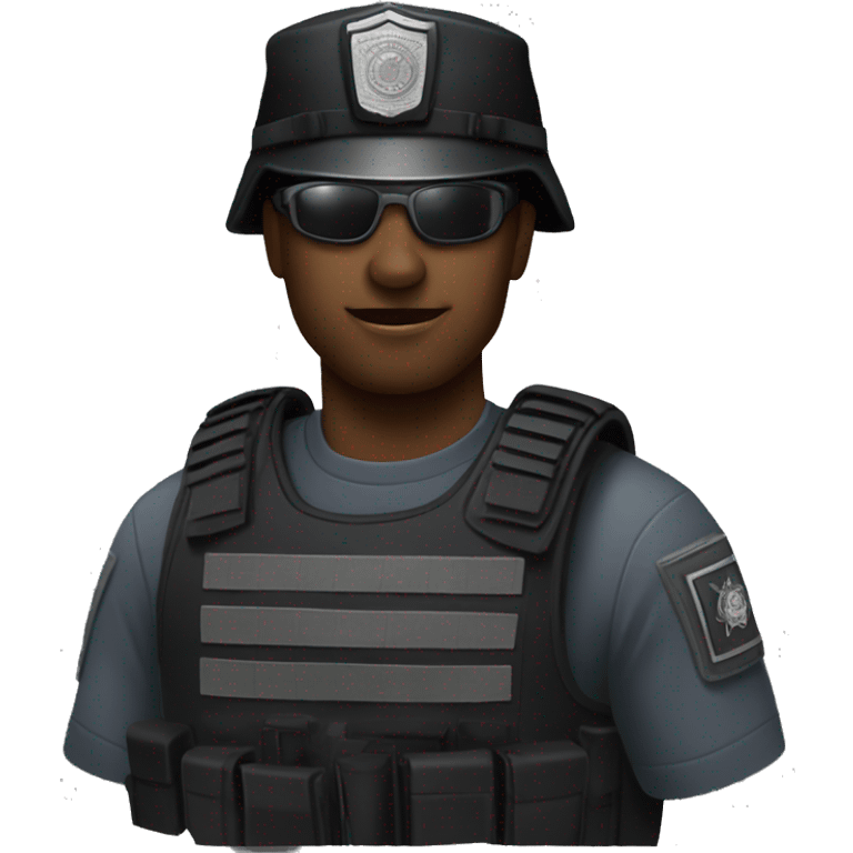 Swat officer iOS  emoji