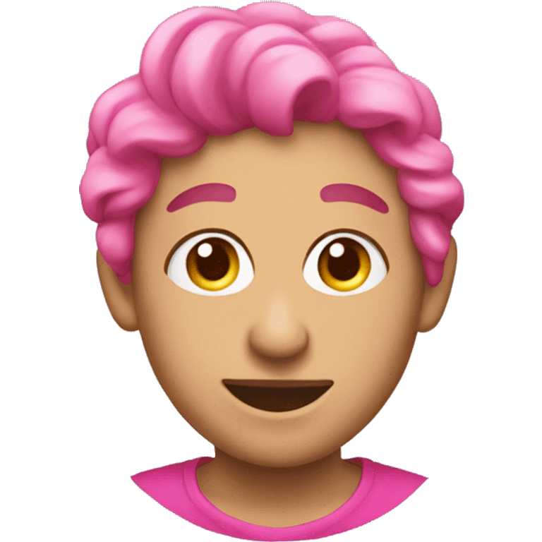 Crea un moño rosado  emoji