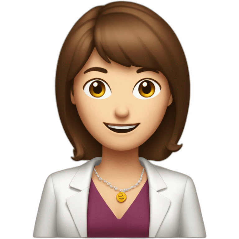 Patricia Bullrich winking, with a cup of wine emoji