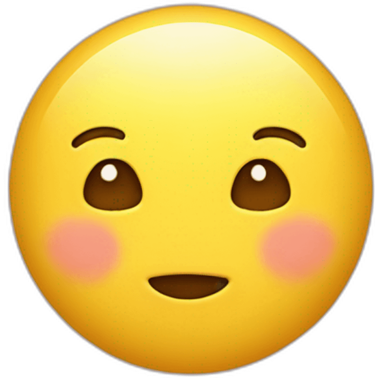 A Yellow Face With The Cute UWU Face emoji