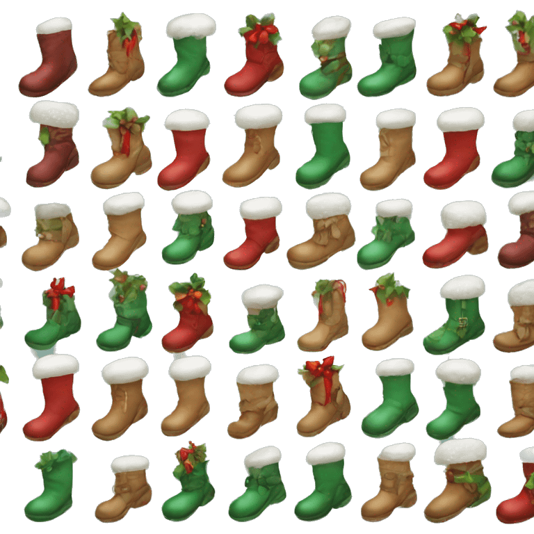 Christmas boots emoji