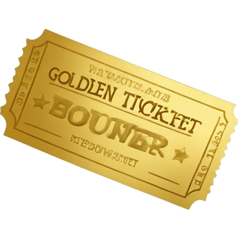 golden ticket emoji