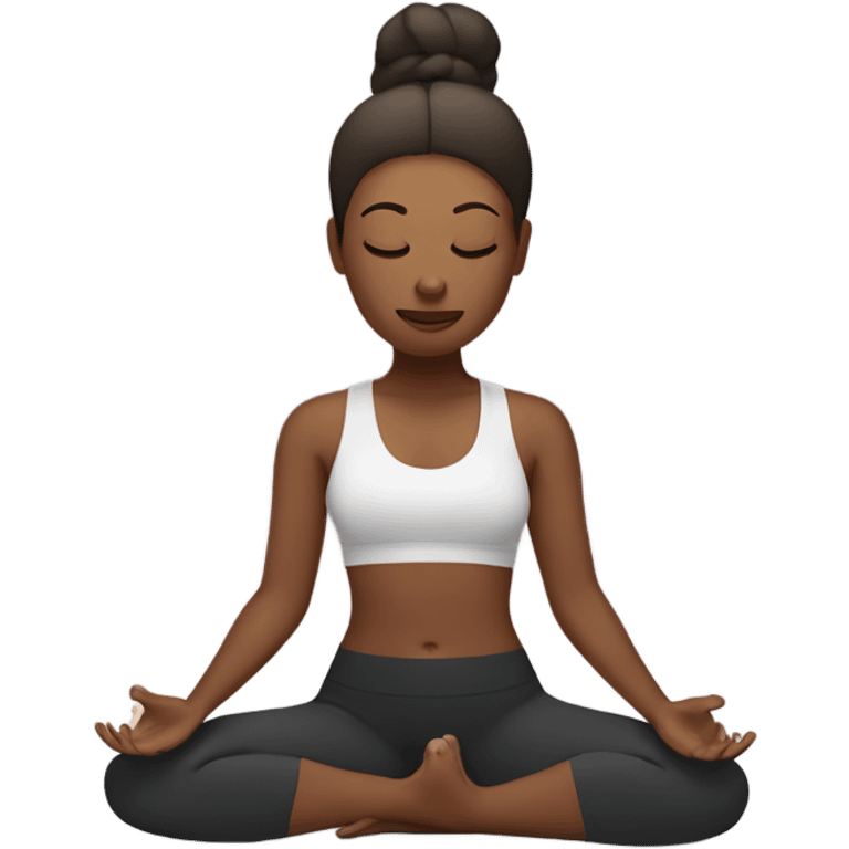 breatha yoga woman emoji