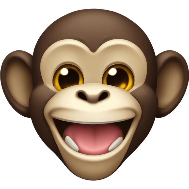 A laughing monkey emoji