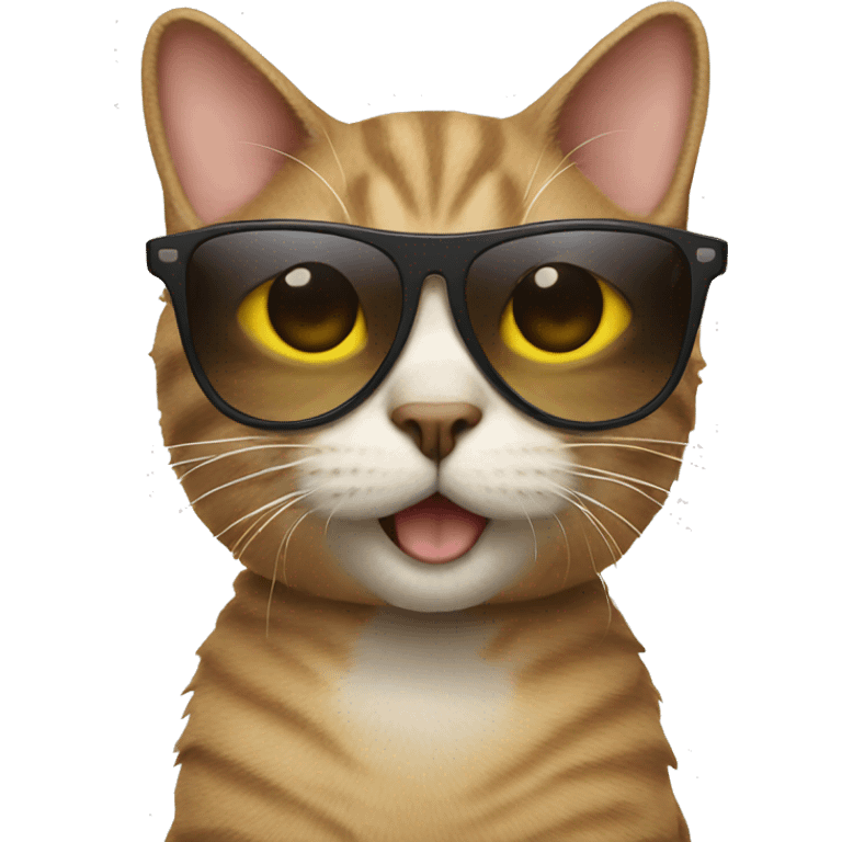 Cat with sunglasses emoji