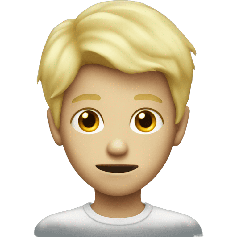 blond boy halloween spooky horror emoji