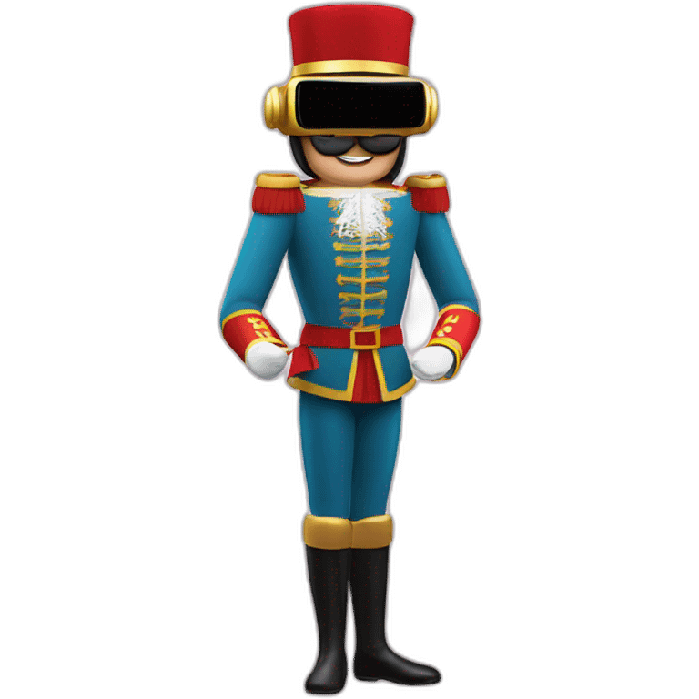 nutcracker in vr headset full body emoji