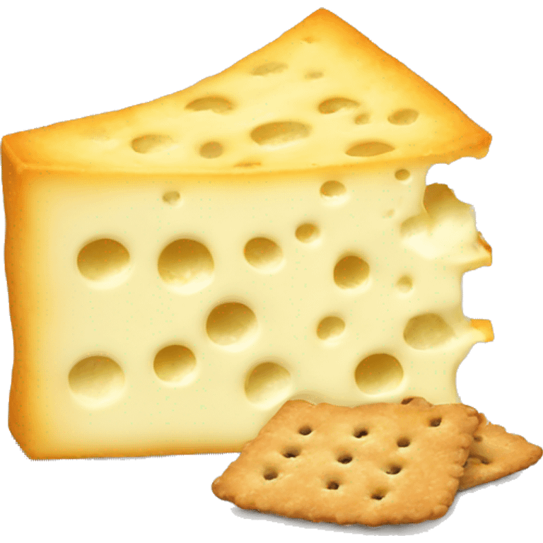 Cheese cream and crackers emoji