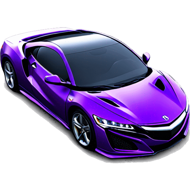 Nsx with cool purple wrap emoji