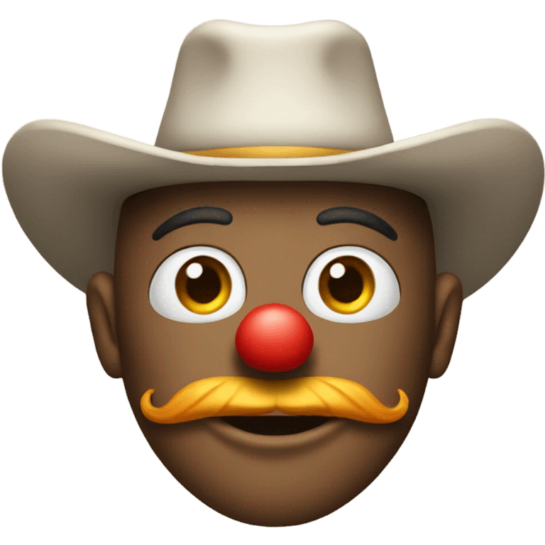 clown with cowboy hat emoji