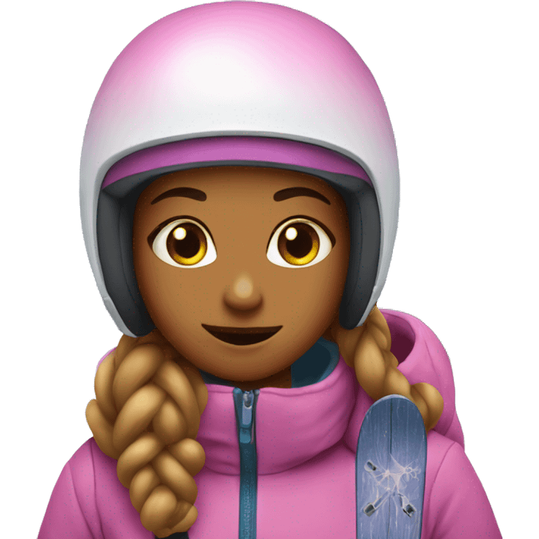 Sweet girls skiing emoji