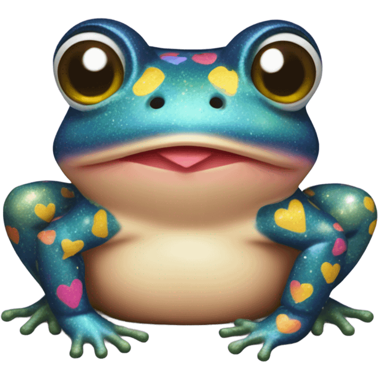 Lisa frank sparkle toad emoji