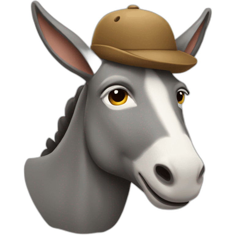 donkey with a beret emoji