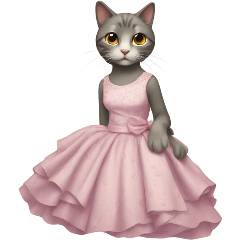 cat with dress emoji