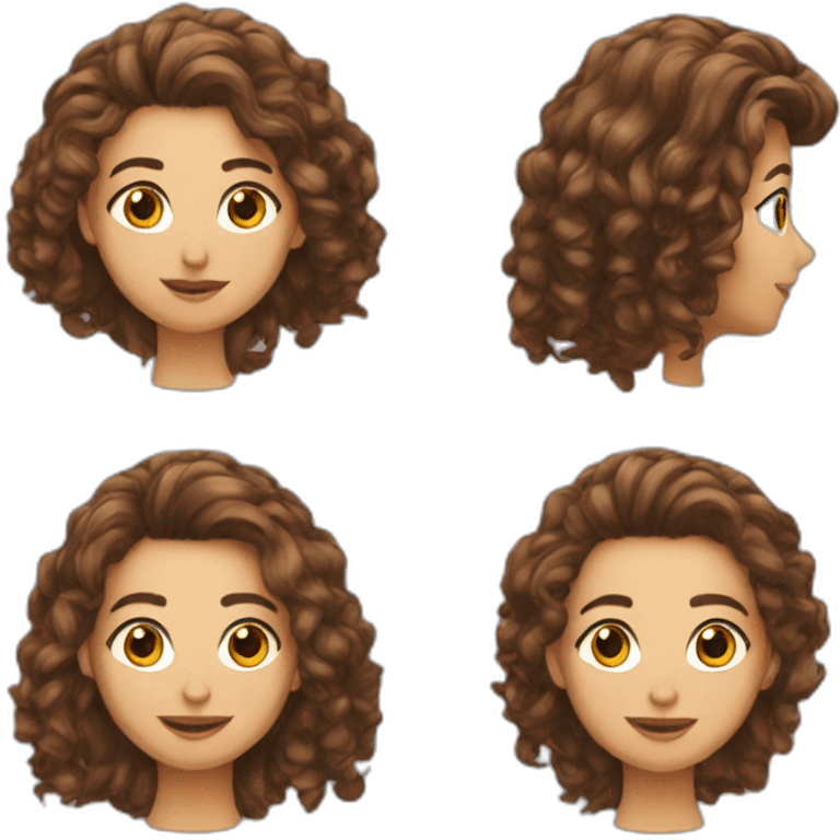 uva com cabelo emoji